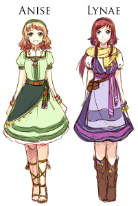 Character Designs for Anise & Lynae